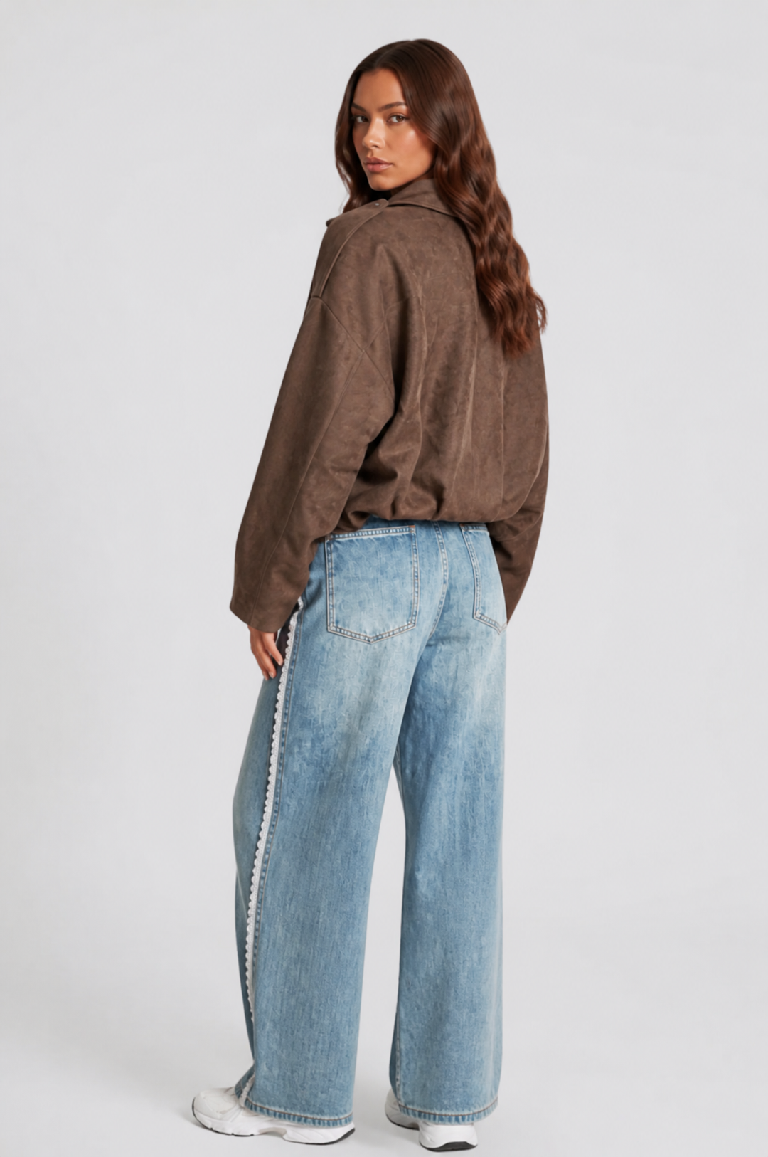 Sloane | Oversized Cropped Zip Jacket