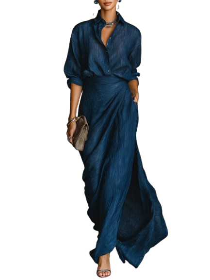 Melanie | Shirt and Long Skirt Set