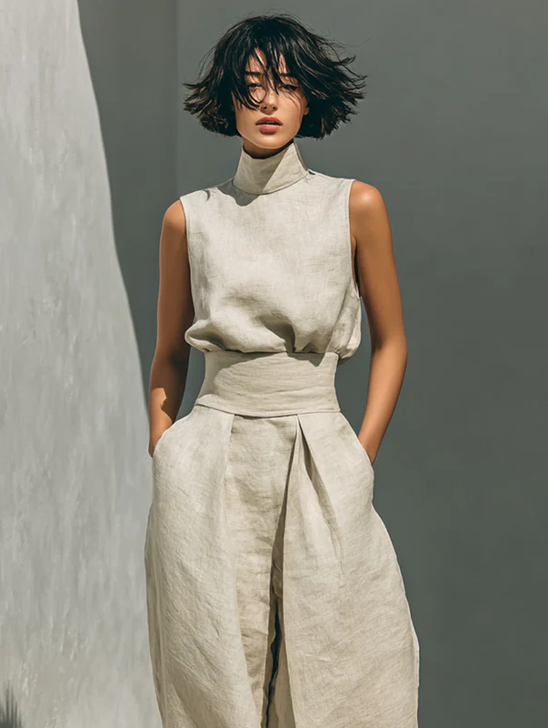 Nuria | Sleeveless Top Set