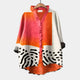 Augusta | Artistic Print Summer Blouse for Women