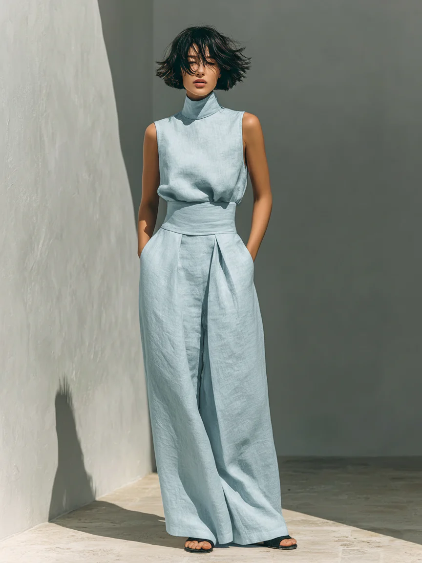 Nuria | Sleeveless Top Set