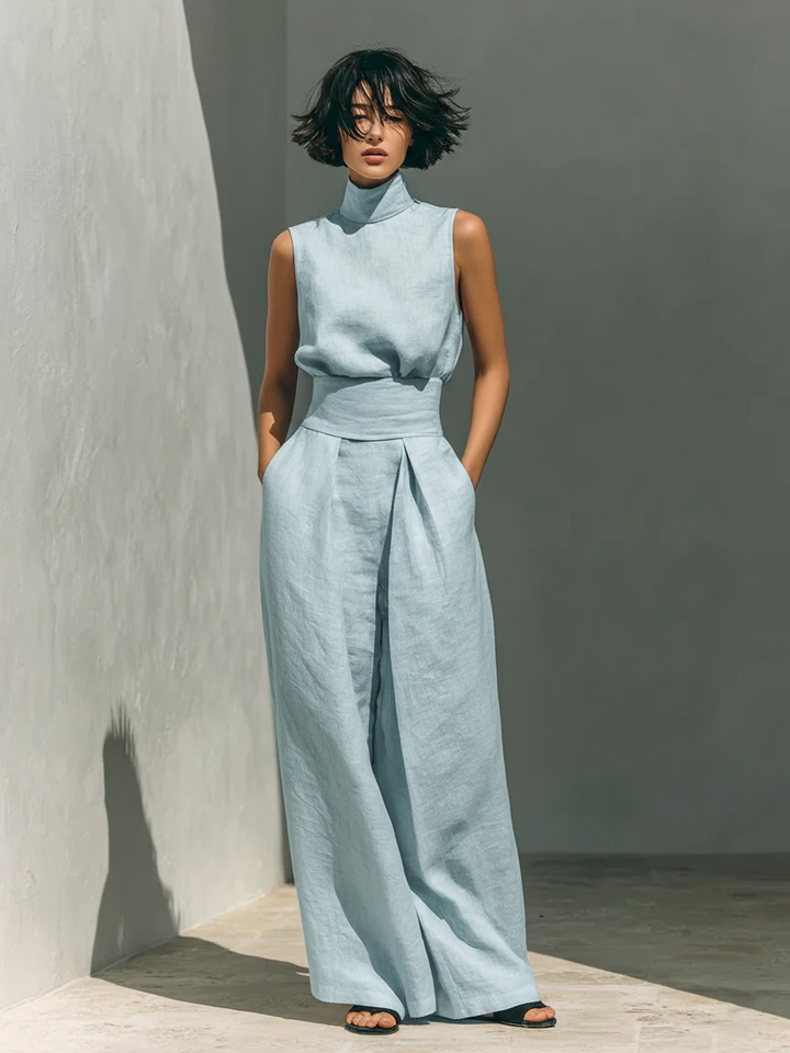 Nuria | Sleeveless Top Set