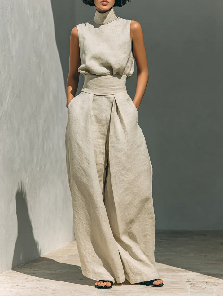 Nuria | Sleeveless Top Set