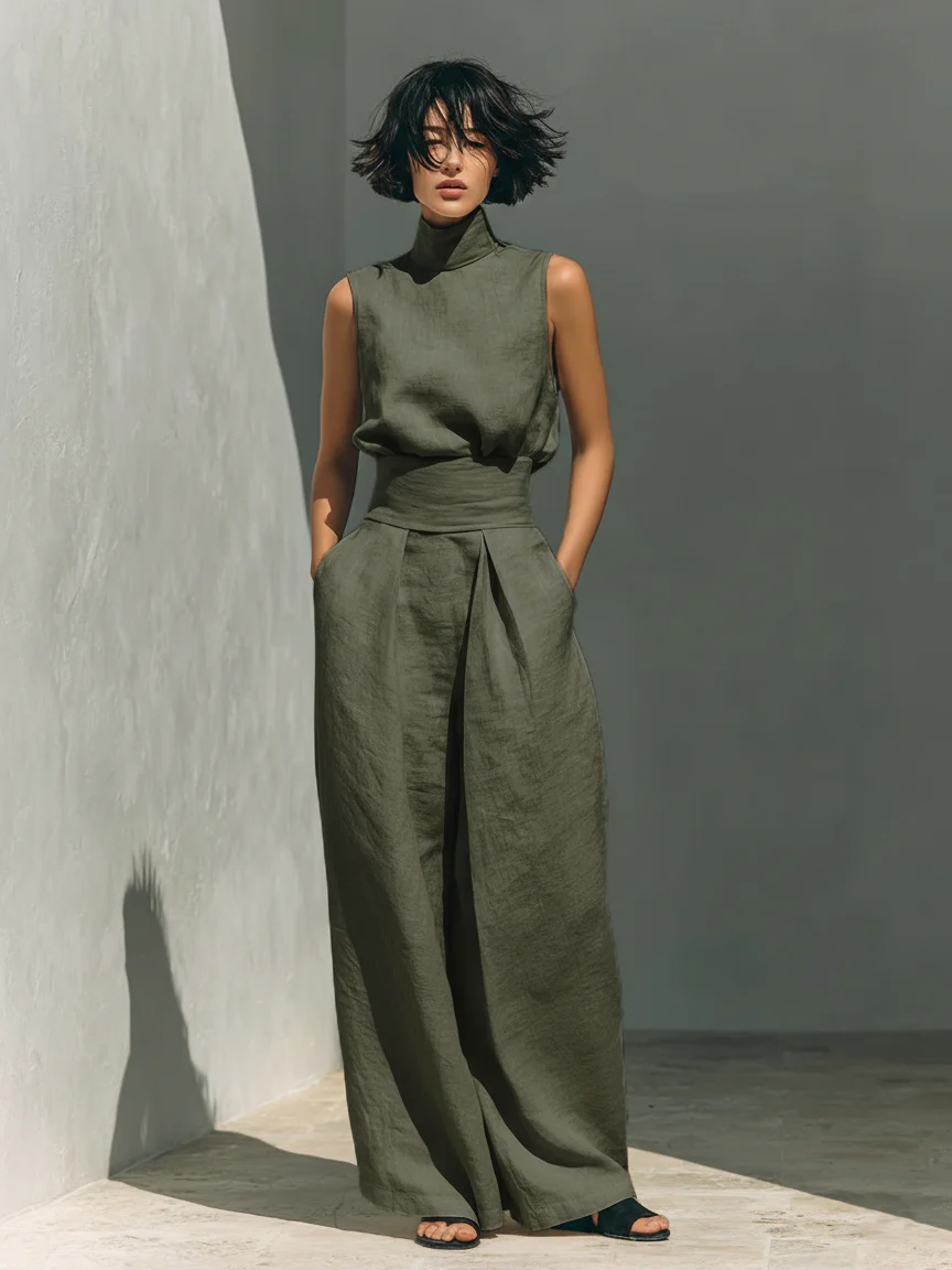 Nuria | Sleeveless Top Set