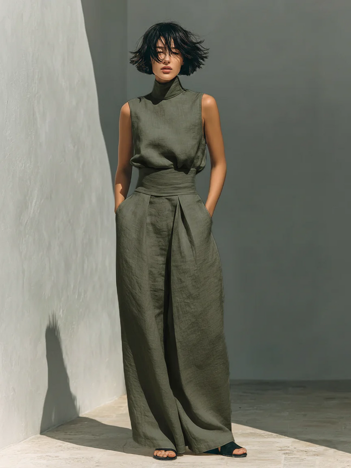 Nuria | Sleeveless Top Set