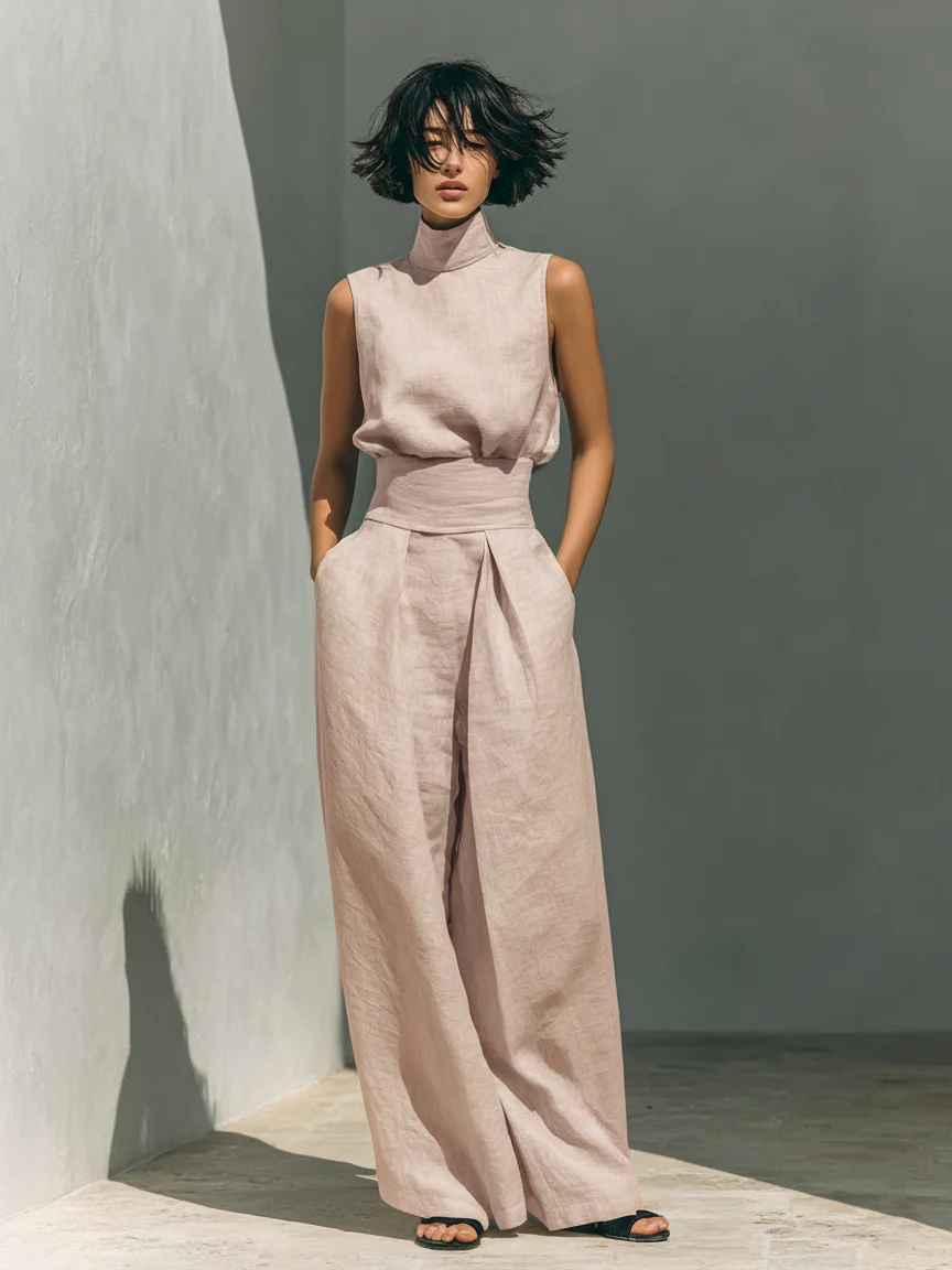 Nuria | Sleeveless Top Set
