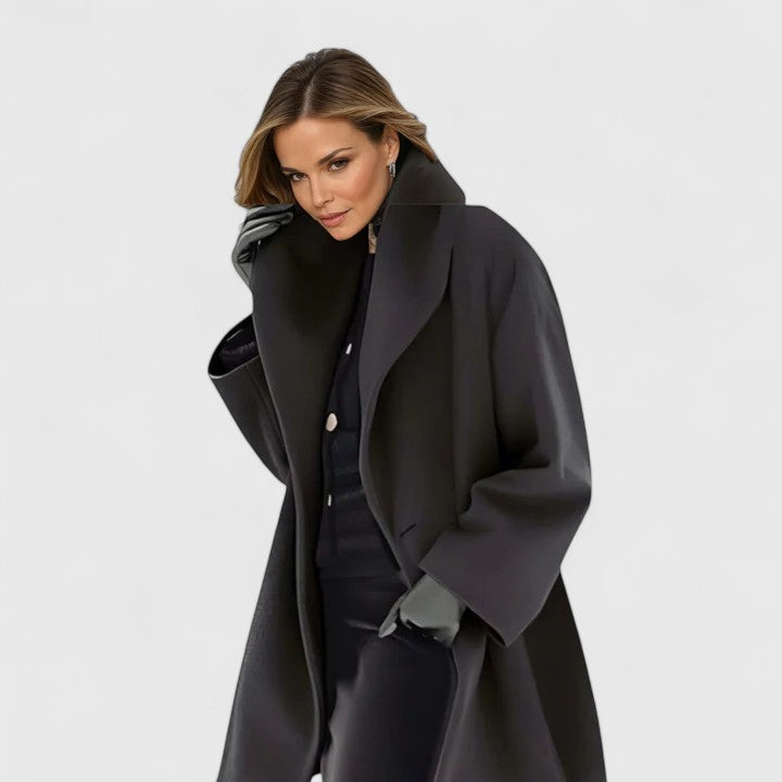 Elorinda | Classic Long-Sleeve Winter Coat for Women
