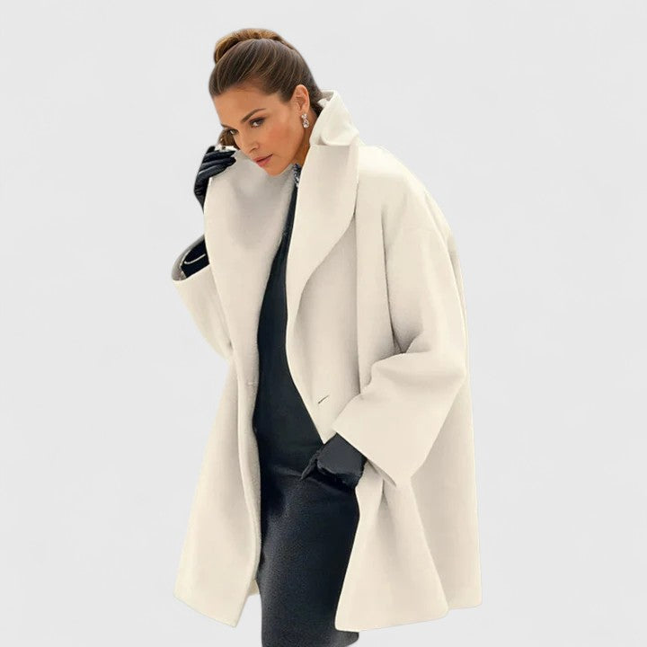 Elorinda | Classic Long-Sleeve Winter Coat for Women