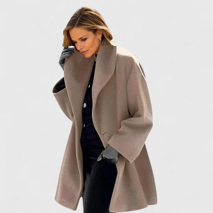 Elorinda | Classic Long-Sleeve Winter Coat for Women