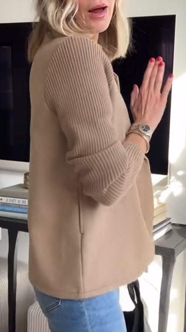 Beth relaxed casual blazer by Bennett and Lowe, shown in a natural fit with lapels and tailored design on a neutral background.