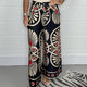 Sally | Trendy Printed Satin Track Pants