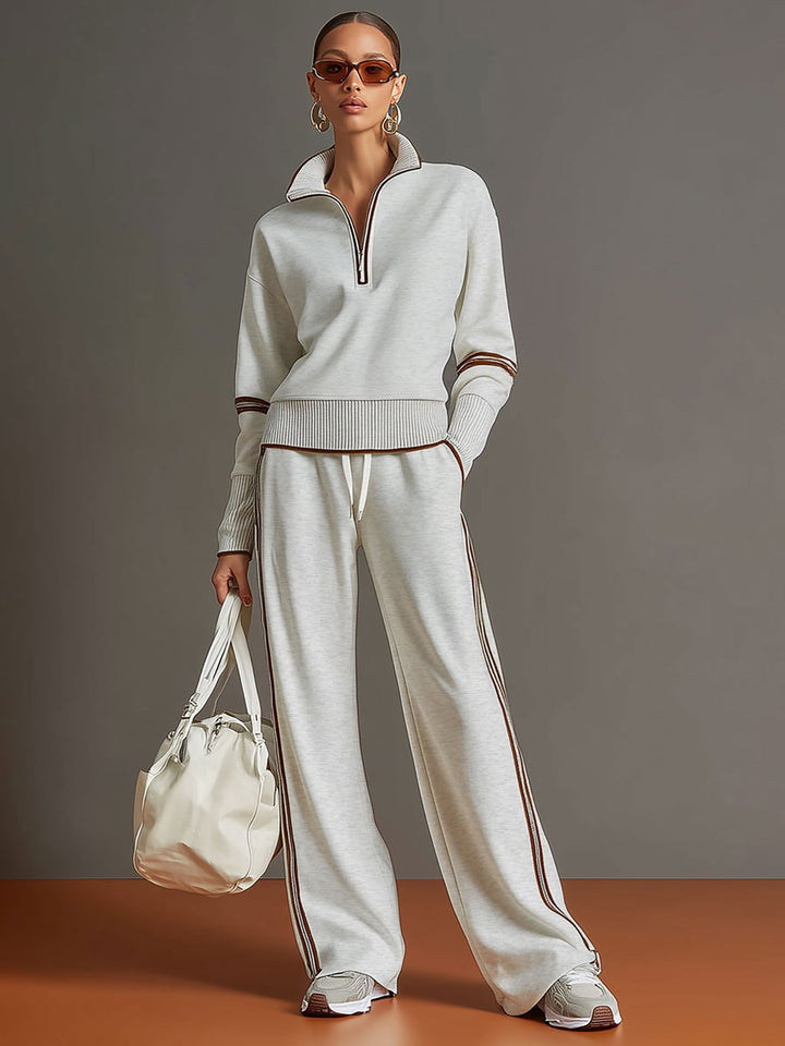 Christine blouse and wide-leg pants set by Bennett and Lowe, featuring a stylish top with matching flowy pants.