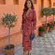 Laura | Printed Midi Dress for Women