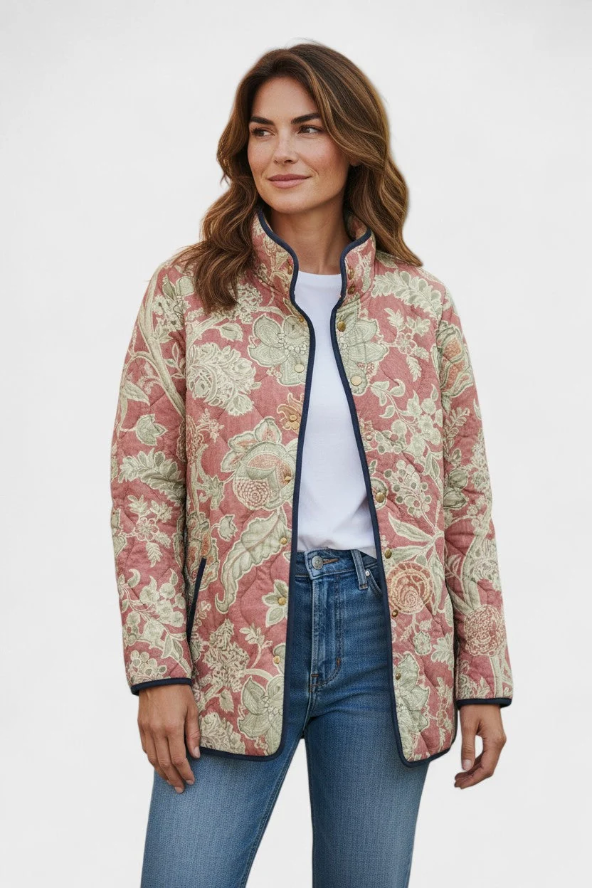Madeleine | Vintage Floral Quilted Jacket