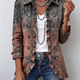 Bristow | Vintage Gradient Textured Ruffle Jacket for Women