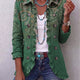 Jemara | Bohemian Paisley Print Ruffled Jacket for Women