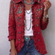 Fayrene | Bohemian Paisley Ruffle Jacket for Women