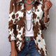 Holliday | Cow-Print Ruffle Jacket for Women