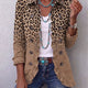 Tawny | Vintage Leopard Gradient Ruffle Jacket for Women