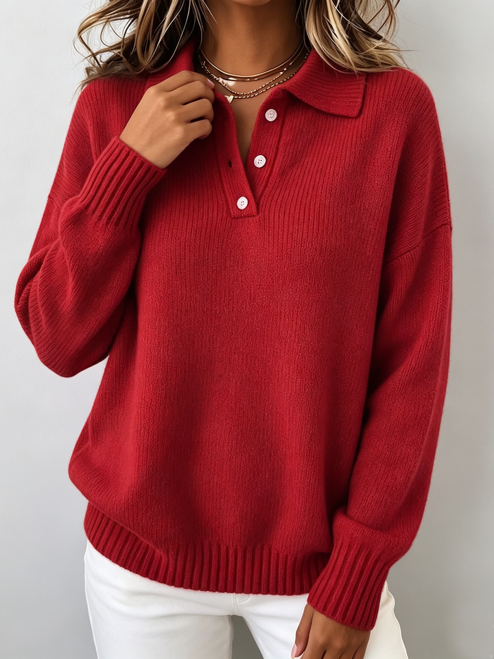 Marvelle Chic Polo Hooded Knit Sweater by Bennett & Lowe, featuring a cozy hood and stylish knit fabric in a modern design.
