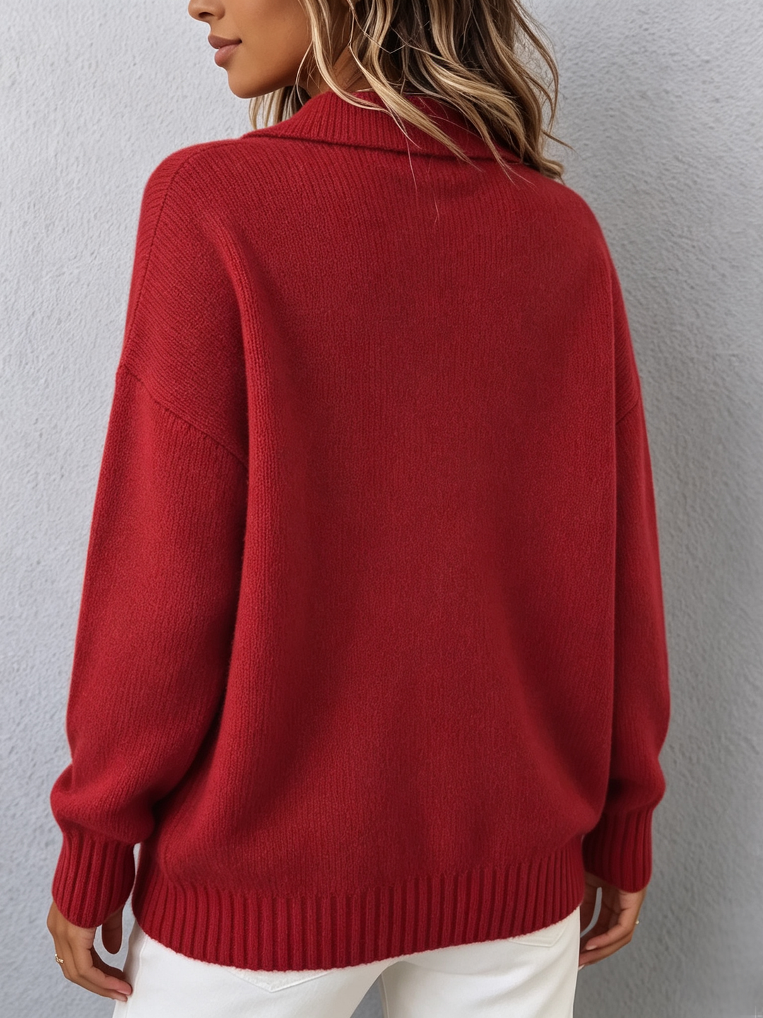Marvelle Bennett & Lowe chic polo hooded knit sweater featuring a cozy hood and stylish design, perfect for casual wear.