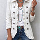 Marisol | Floral Embroidered Utility Ruffled Jacket for Women