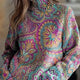 Joanna | Paisley Print Turtleneck Top