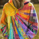 Dawnella | Patchwork Print Hoodie