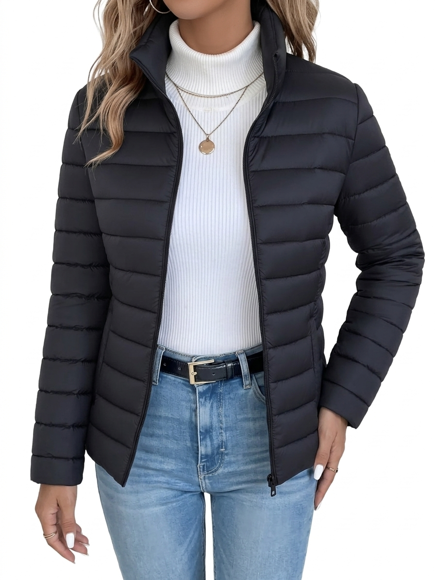 Samantha | Lightweight Padded Quilted Mid-Season Jacket for Women