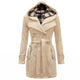 Odelia | Hooded Belted Double-Breasted Coat