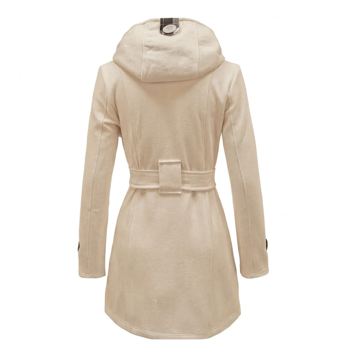 Odelia | Hooded Belted Double-Breasted Coat