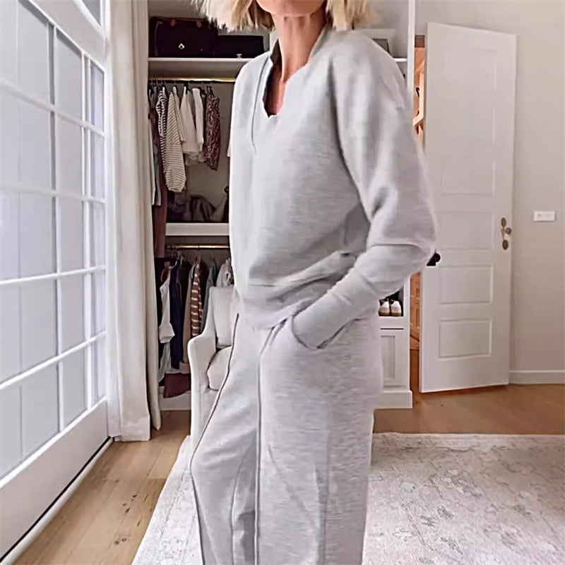 Amy relaxed two-piece pants set by Bennett and Lowe, featuring comfortable, casual fit with soft fabric in a stylish design.