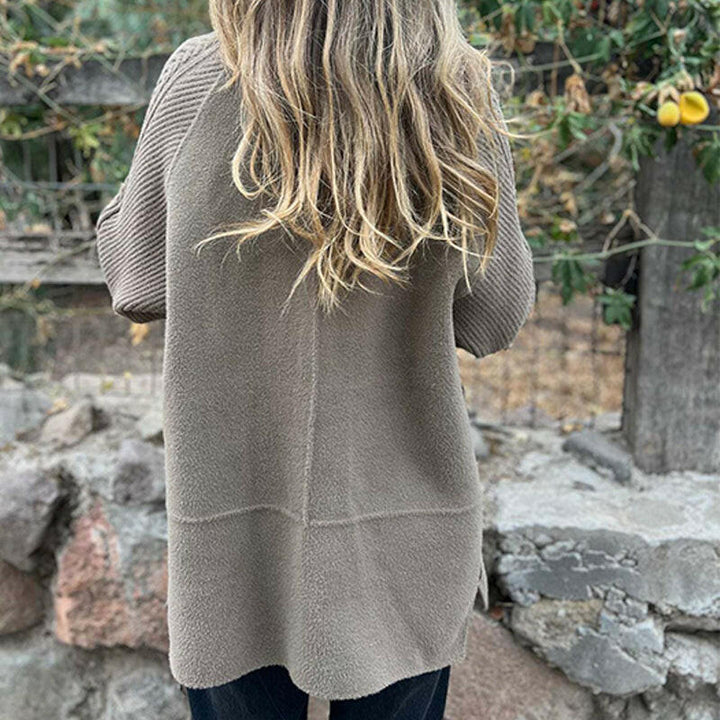 Wendy | Double-Breasted Contrast-Sleeve Coat