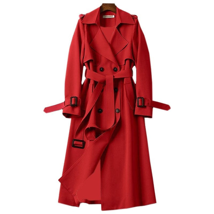Naomi | Double Breasted Long Trench Coat