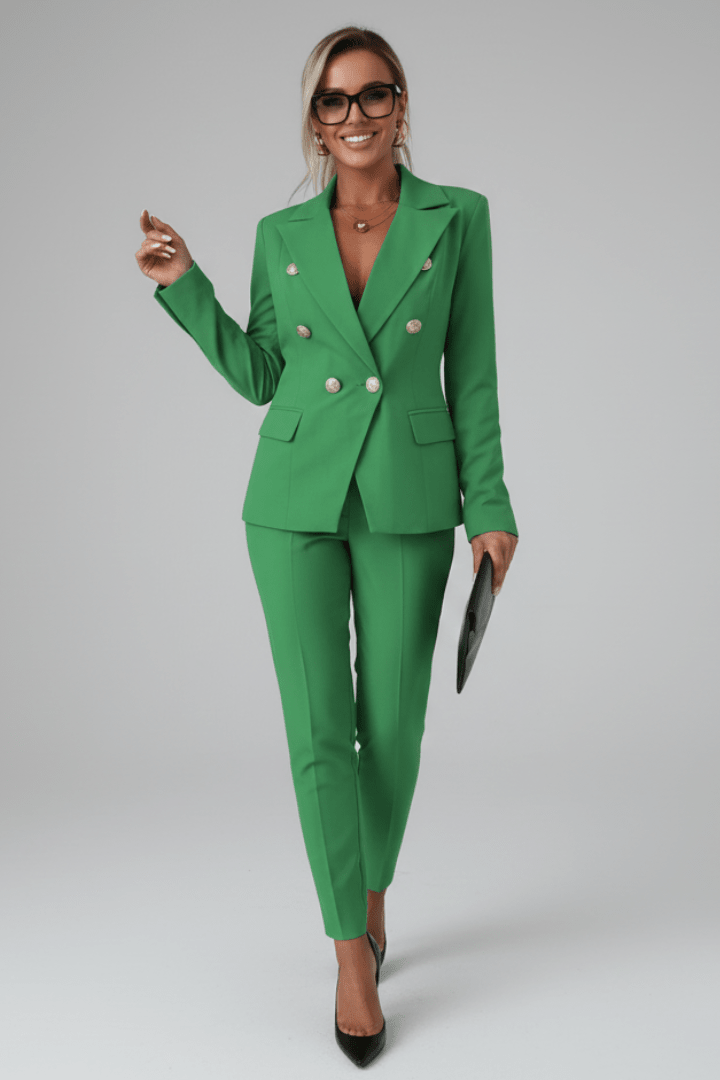 Sloane | Double-Breasted Blazer Pant Suit
