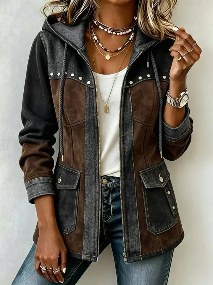 Vanessa | Two-Tone Hooded Jacket
