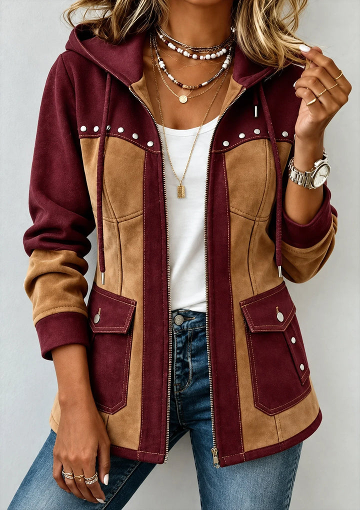 Vanessa | Two-Tone Hooded Jacket