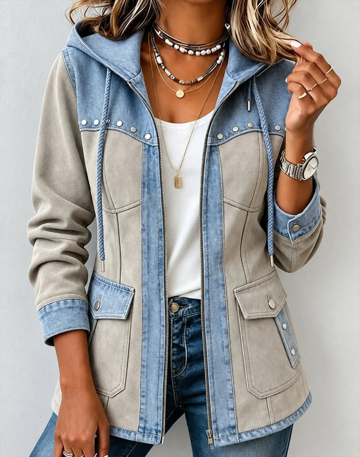 Vanessa | Two-Tone Hooded Jacket