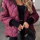 Marina | Diamond Quilted Hooded Zip-Up Jacket for Women