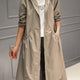 Kathleen | Hooded Zip-Up Long Trench Coat for Women